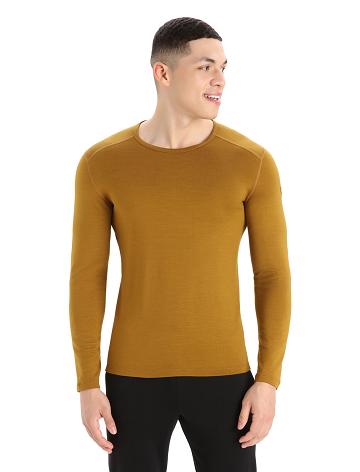 Icebreaker Merino 260 Tech Long Sleeve Crewe Thermal Top Miesten Base Layers Ruskea | FI 1394MQZA